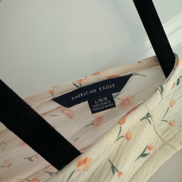 American Eagle Outfitters Cream Floral Jumpsuit - Picture 3 of 3